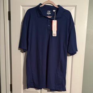 Cutter & Buck Men's Blue Polo Shirt